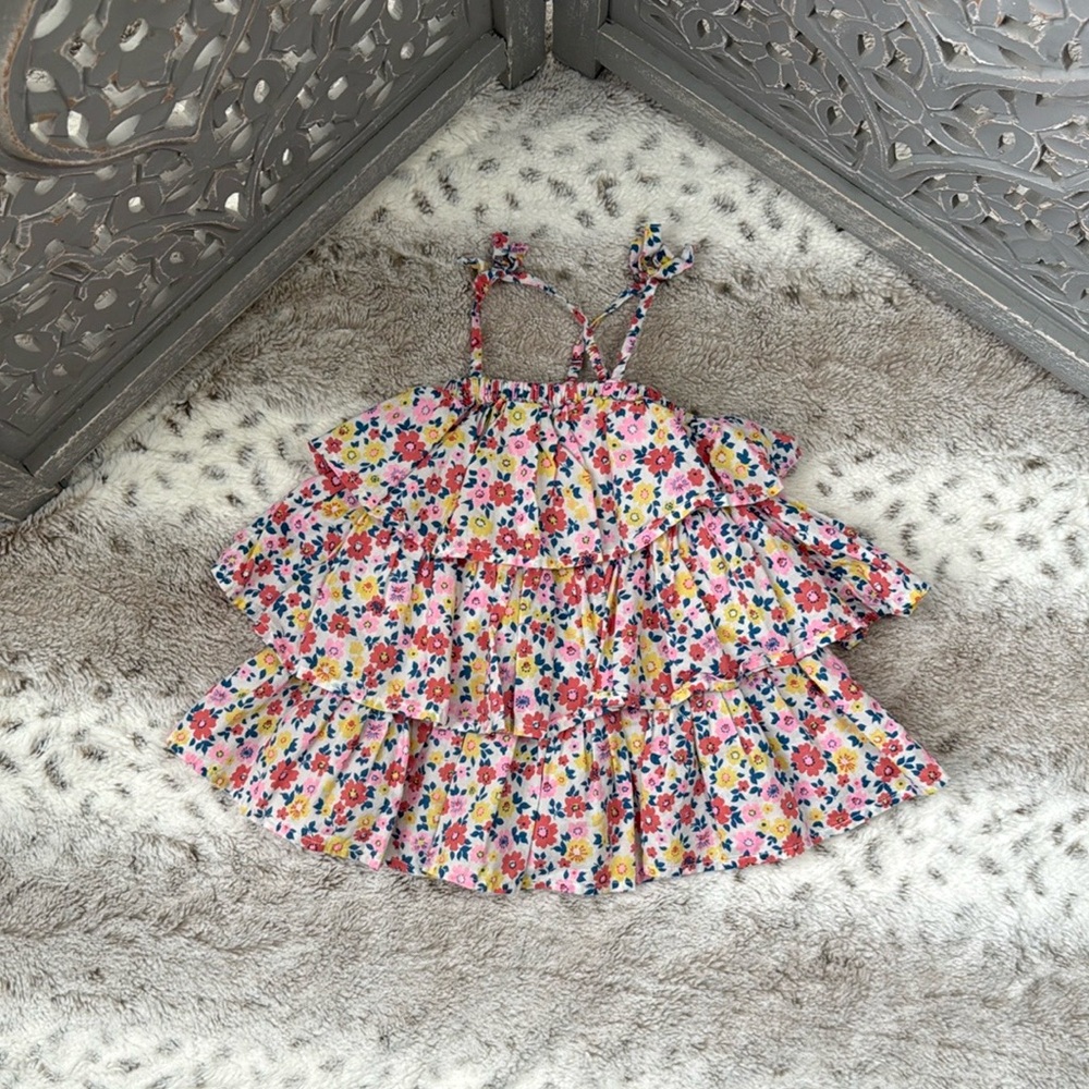 Tucker + Tate floral ruffle dress baby girls 12 months garden party girlhoodcore